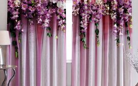 Комплект штор Фиолетовый сад