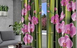 Комплект штор Орхидеи и бамбук